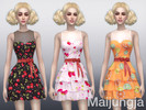 Sims 4 — Cute Short Dress by maijungja — Very Cute Short Dress 3 colour swatches I hope you like it!