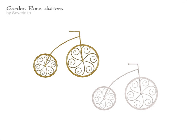 Sims 4 — [GardenRose] TS4 - bicycle sculptire by Severinka_ — Sculpture small bicycle From the set of 'Garden Rose