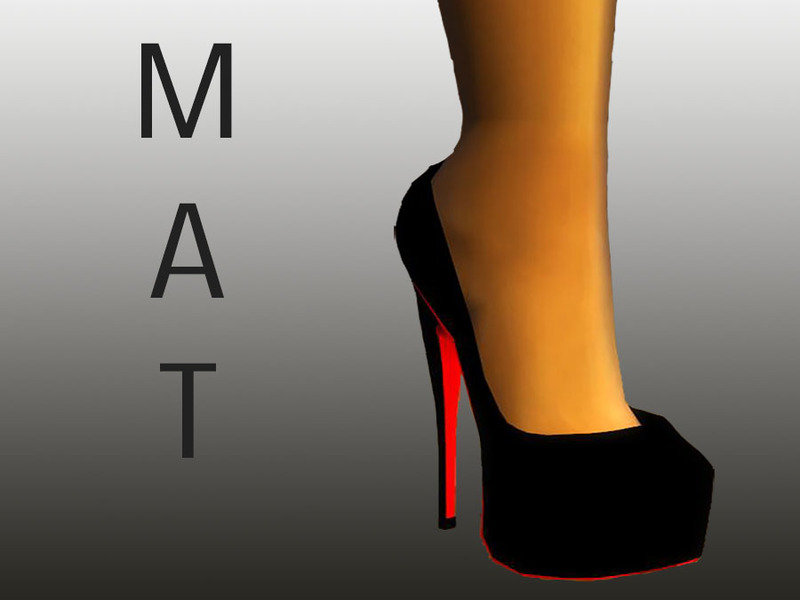 Calamity genopretning Se insekter The Sims Resource - For Pose use only - High heels pumps - 7.6 inches (matt)