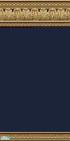 Sims 2 — jsf2WAcanthDentNavy by jsf — Elegant, wooden, carved acanthus leaves and dentile moulding hold a rich, deep navy