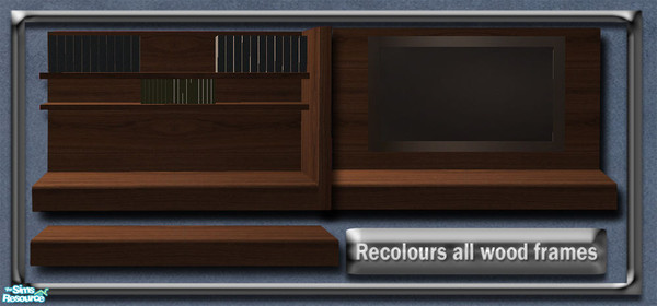 Sims 2 — SUEDE Living TV Unit Recolour by simtomatic — This file recolours the TV Unit, Stereo Unit and the Coffee Table.
