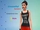 Sims 4 — XurbanSimsX's Merch tank shirt for sims 4 (Sweet Like Sugar) by unusefulrandom — This is a shirt that is on