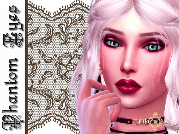 Sims 4 — Phantom Eyes by Ilutar_ — A new eye mask for your sims to make them look more mysterious...! Comes in 7 color