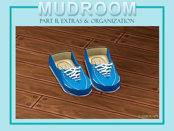 Sims 3 — Mudroom Extras Shoes 03 by Cashcraft — Another pair of sneakers for extra decorative mudroom clutter. Created by