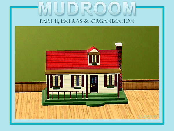 Sims 3 — Mudroom Extras Mini House by Cashcraft — A decorative mini-house for additional clutter. Mesh originally from