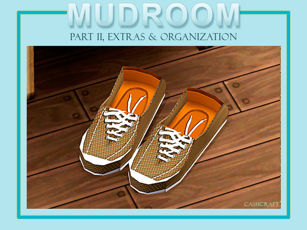 Sims 3 — Mudroom Extras Shoes 02 by Cashcraft — It's another pair of sneakers or tennis shoes for additional decorative