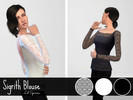 Sims 4 — Sparrow's Sigrith Blouse by Lil_Sparrow — MY VERY FIRST PIECE OF CC! It's not perfect, but I am very happy with
