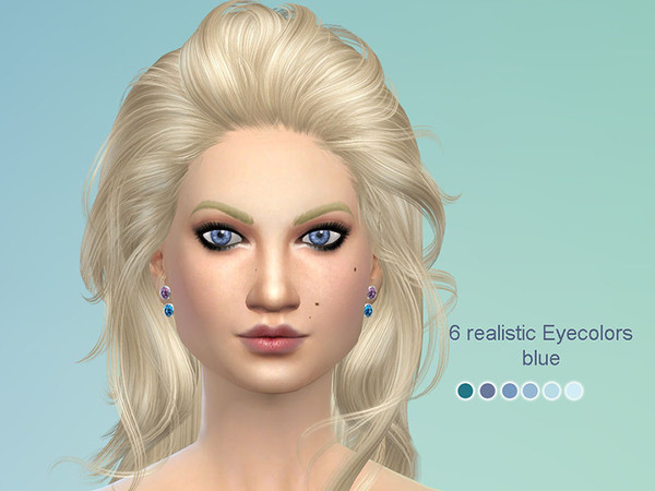 Sims 4 — Realistic Eye Color Iris blue by Sil_Coke2 — Realistic Eye Iris. blue: