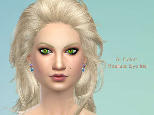 Sims 4 — Realistic Eye Color Iris all by Sil_Coke2 — Here are all color together