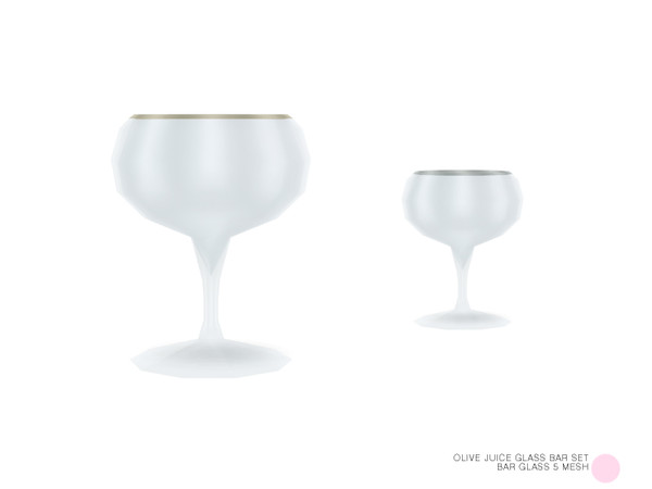 Sims 4 — Bar Glass 5 Mesh by DOT — Bar Glass 5 Mesh by DOT of The Sims Resource