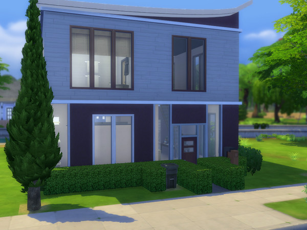 Sims 4 — riverSide by rinabunn — A modern, small, cozy house for your sims near a river. It has everything your sims will