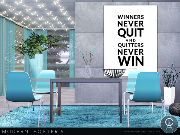 Sims 3 — Modern Poster 5 by Pralinesims — By Pralinesims