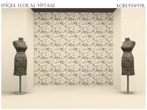 Sims 3 — Dess+Unique Floral Vintage+PATTERN. by Xodess — This pattern is from part one of my - VINTAGE COLLECTION - set.