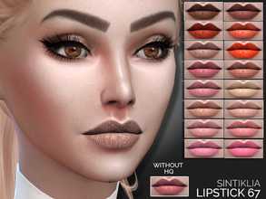 Sims 4 — Sintiklia - Lipstick 67 by SintikliaSims — 16 colors HQ texture With thumbnails