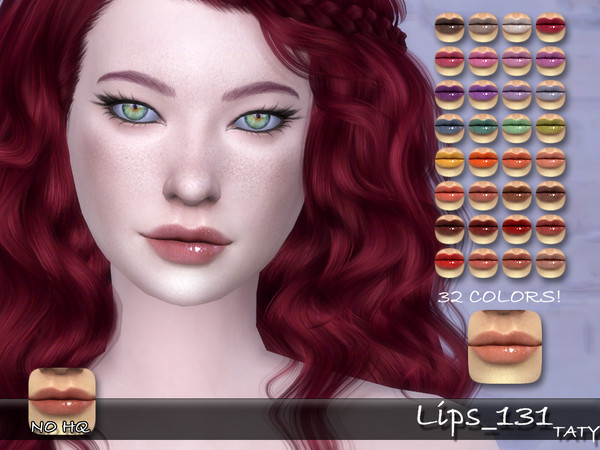 Sims 4 — [Ts4]Taty_Lips_131 by tatygagg — - Female - Human, Alien - Teen to Elder - Hq Compatible