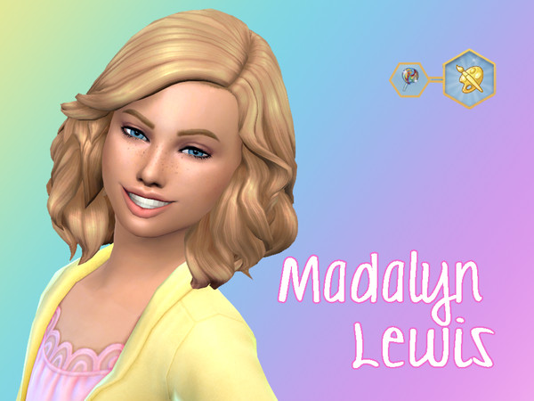 Sims 4 — Madalyn Lewis by Anayray182 — Madalyn has the cheerful trait and the Artistic Prodigy aspiration I hope you all