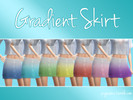 Sims 4 — Gradient Skirt - Get Together needed by PogoNR — A dip-dyed/gradient skirt. Recolored version of Get Together