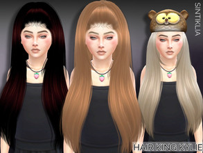 Sims 4 — Sintiklia - Child hair King Kylie by SintikliaSims — HQ texture 20 colors Works with hats All screenshots made