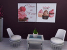Sims 4 — Cupcake painting by meateating — Sweet beautiful painting.