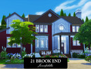 Sims 4 — 21 Brook End by juniorferbelles — Saddle Stone is a large family home built in the beautiful world of