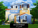 Sims 4 — 84 Clovelly by juniorferbelles — 84 Clovelly is a small house, with 2 floors : 3 bedroom , 2 bathroom. It's