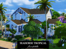 Sims 4 — Seahorse Tropical by juniorferbelles — Seahorse Tropical is a medium 30x30 sized family home in the NEWCREST! .