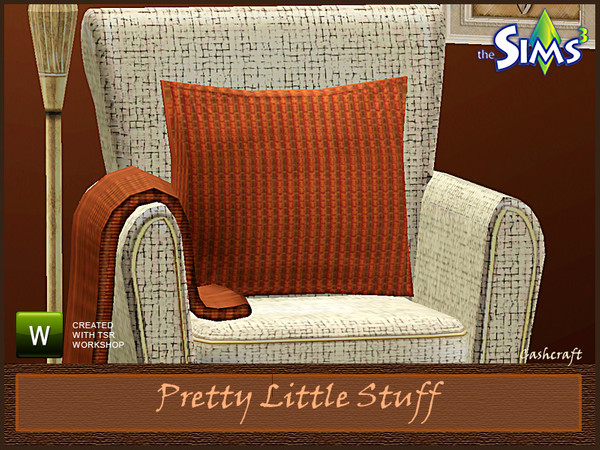 Sims 3 — Pretty Little Stuff Pillow by Cashcraft — A plush decorative pillow, which is available in select designer
