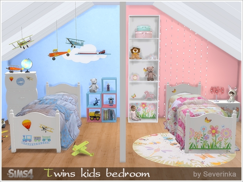 twin kids bedroom