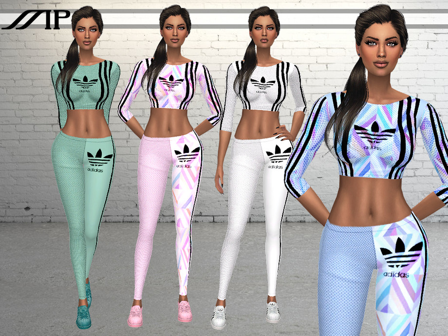 The Sims Resource - MP Adidas Mesh Fitting Outfit