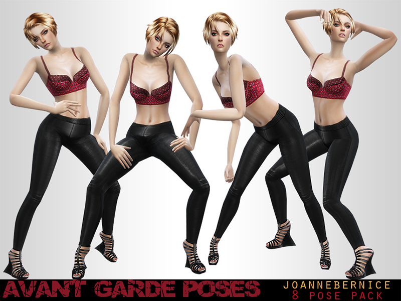 Sims 4 - Avant Garde Poses by joannebernice - These poses were made for sim...
