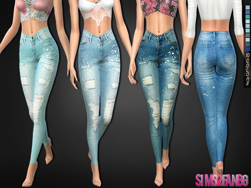 The Sims Resource - 247 - High skinny jeans