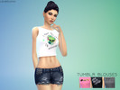 Sims 4 — Tumblr Blouses - Perfect Patio needed by LelweLeah — Tumblr Blouses Set of 3 blouses for female.
