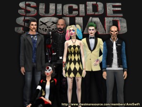 Sims 4 — Suicide Squad Set 2 by AmiSwift — DC Comics inspired clothing based on the film Suicide Squad. El Diablo,