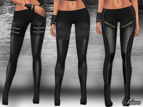 The Sims Resource - Leather Pants Pack