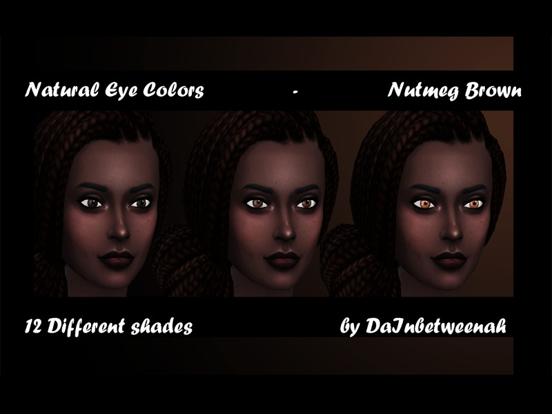 Sims 4 Natural Eye Colors by DaInbetweenah