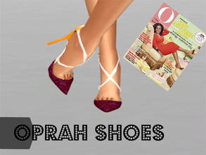 Sims 4 — Oprah Shoe - mesh needed by sims4sisters — (25 color swatches) Custom Thumbnail !!!Must have all MESH for