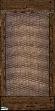 Sims 2 — Medieval Handcrafted Fabric Walls - 6 by galilea — Handcrafted, medium beige plaid, linen wall covering with