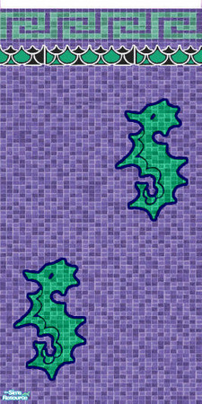 Sims 2 — Perfect Purple Pool Wall 9 by ToreySim — It's not pink, it's not blue, it's purple, a blending of traditional