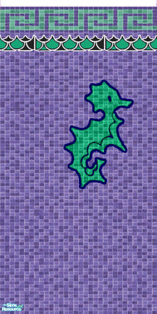 Sims 2 — Perfect Purple Pool Wall 8 by ToreySim — It's not pink, it's not blue, it's purple, a blending of traditional