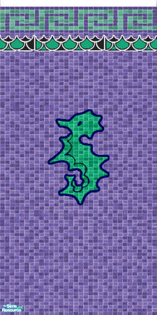 Sims 2 — Perfect Purple Pool Wall 7 by ToreySim — It's not pink, it's not blue, it's purple, a blending of traditional