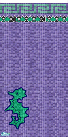 Sims 2 — Perfect Purple Pool Wall 5 by ToreySim — It's not pink, it's not blue, it's purple, a blending of traditional