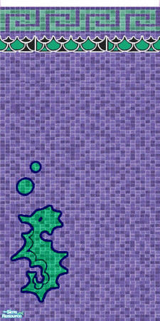 Sims 2 — Perfect Purple Pool Wall 3 by ToreySim — It's not pink, it's not blue, it's purple, a blending of traditional