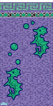 Sims 2 — Perfect Purple Pool Wall 1 by ToreySim — It's not pink, it's not blue, it's purple, a blending of traditional