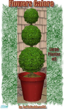Sims 2 — Flowers Galore - Large Plant 02 by EarthGoddess54 — Part of the Flowers Galore plant set. Matches the upcoming
