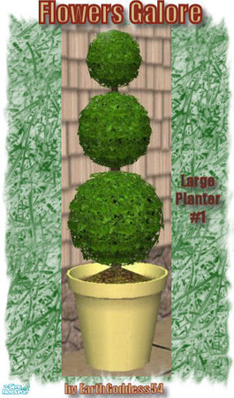 Sims 2 — Flowers Galore - Large Plant 01 by EarthGoddess54 — Part of the Flowers Galore plant set. Matches the upcoming