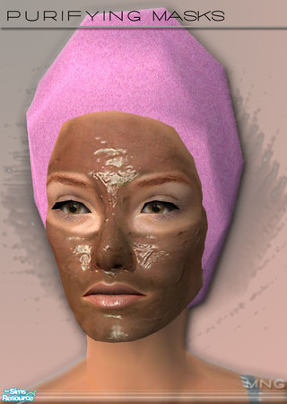 Sims 2 — Purifying Face Mask - Chocolate by IcedMango — Dark and creamy, one of the most irresistible delicacies on