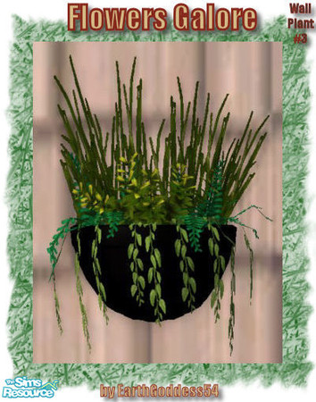 Sims 2 — Flowers Galore - Wall Plant 03 by EarthGoddess54 — Part of the Flowers Galore plant set. Matches the upcoming