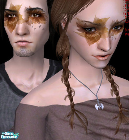 Sims 2 — Seasonal Costume Makeup - Fall by gelydh — Season-themed costume makeup, available for both genders and ages