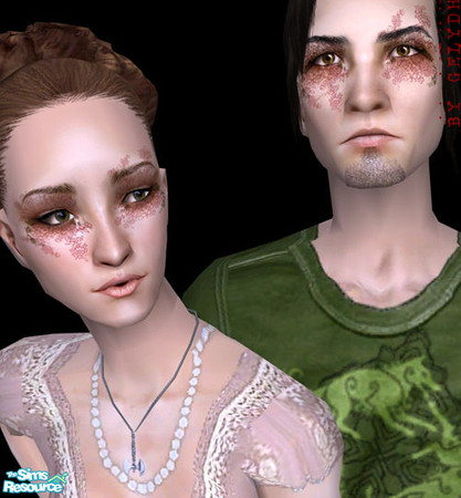 Sims 2 — Seasonal Costume Makeup - Spring by gelydh — Season-themed costume makeup, available for both genders and ages
