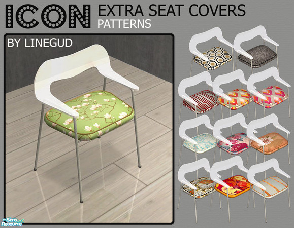 Sims 2 — Icon - Extra seat cover - Pattern  by linegud — Extra seat covers for my Icon chair.